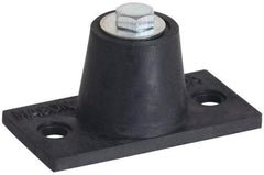 Mason Ind. - 1/2-13 Bolt Thread, 5-1/2" Long x 3-5/16" Wide x 2-3/4" High Stud Mount Leveling Pad & Mount - 550 Max Lb Capacity, 2-9/16" Base Diam - Apex Tool & Supply