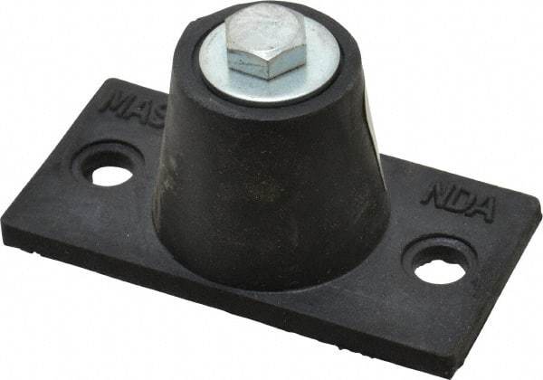 Mason Ind. - 5/16-18 Bolt Thread, 3-3/16" Long x 1-5/8" Wide x 1-1/2" High Stud Mount Leveling Pad & Mount - 45 Max Lb Capacity, 1-1/4" Base Diam - Apex Tool & Supply