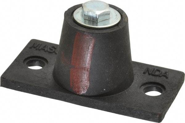 Mason Ind. - 5/16-18 Bolt Thread, 3-3/16" Long x 1-5/8" Wide x 1-1/2" High Stud Mount Leveling Pad & Mount - 125 Max Lb Capacity, 1-1/4" Base Diam - Apex Tool & Supply