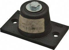 Mason Ind. - 3/8-16 Bolt Thread, 3-7/8" Long x 2-5/16" Wide x 1-7/8" High Stud Mount Leveling Pad & Mount - 250 Max Lb Capacity, 1-3/4" Base Diam - Apex Tool & Supply