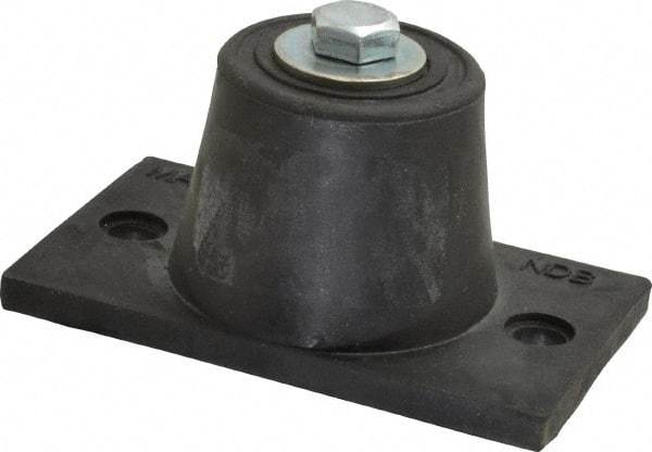 Mason Ind. - 3/8-16 Bolt Thread, 3-7/8" Long x 2-5/16" Wide x 1-7/8" High Stud Mount Leveling Pad & Mount - 380 Max Lb Capacity, 1-3/4" Base Diam - Apex Tool & Supply