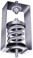 Mason Ind. - 65 Lb Capacity, 2" Deflection, HS-B, Vibration Control Hanger - 4" Long x 4-3/4" Wide x 7-1/4" High, 3/4" Max Rod Diam, 4-1/4" Lower Rod Penetration, Brown - Apex Tool & Supply
