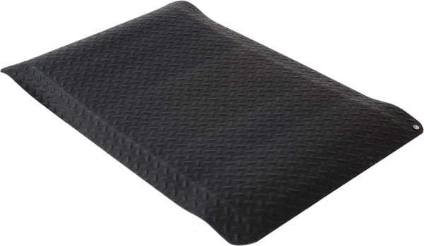 Wearwell - 3 Ft. Long x 2 Ft. Wide x 9/16 Inch Thick, Vinyl Diamond Plate Surface Pattern, Electrically Conductive Antistatic Matting - 1 x 106 Ohm Surface to Surface, 8 x 106 Ohm Surface to Ground Resistivity, Black - Apex Tool & Supply