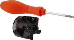 Kennametal - 4 Inserts, 1-1/2" Cut Diam, 1/2" Arbor Diam, 0.258" Max Depth of Cut, Indexable Square-Shoulder Face Mill - 0/90° Lead Angle, 1-1/4" High, SPCT 3125.. Insert Compatibility, Series KSSM - Apex Tool & Supply