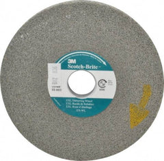 3M - 6" Diam, 1/2" Face Width, 1" Center Hole, Medium Grade, Silicon Carbide Deburring Wheel - Convolute, Hard Density 8 Grade, 6,000 RPM - Apex Tool & Supply