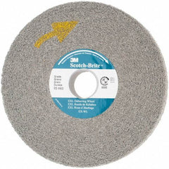 3M - 6" Diam, 1" Face Width, 1" Center Hole, Medium Grade, Silicon Carbide Deburring Wheel - Convolute, Hard Density 8 Grade, 6,000 RPM - Apex Tool & Supply