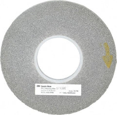 3M - 8" Diam, 1/2" Face Width, 3" Center Hole, Fine Grade, Silicon Carbide Deburring Wheel - Convolute, Hard Density 8 Grade, 4,500 RPM - Apex Tool & Supply