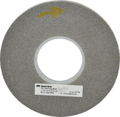 3M - 8" Diam, 1/2" Face Width, 3" Center Hole, Fine Grade, Silicon Carbide Deburring Wheel - Convolute, Hard Density 9 Grade, 4,500 RPM - Apex Tool & Supply