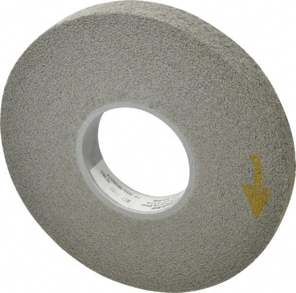 3M - 8" Diam, 1" Face Width, 3" Center Hole, Medium Grade, Silicon Carbide Deburring Wheel - Convolute, Hard Density 8 Grade, 4,500 RPM - Apex Tool & Supply