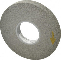 3M - 8" Diam, 1" Face Width, 3" Center Hole, Medium Grade, Silicon Carbide Deburring Wheel - Convolute, Hard Density 8 Grade, 4,500 RPM - Apex Tool & Supply