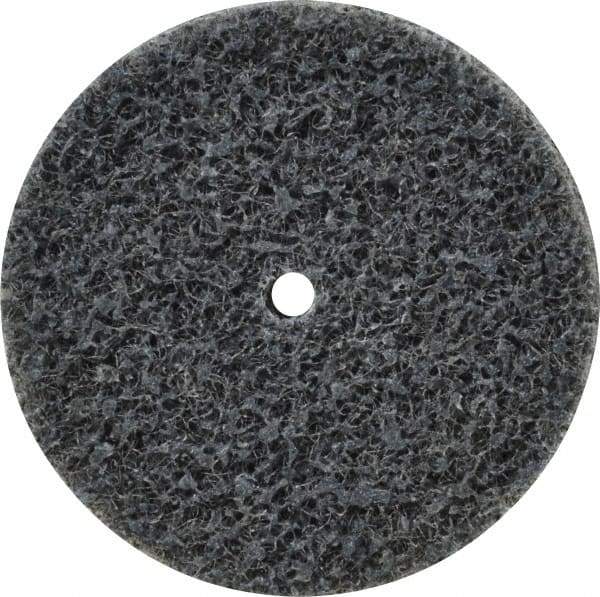 3M - 1-1/2" Diam, 1/4" Face Width, 1/8" Center Hole, Fine Grade, Silicon Carbide Deburring Wheel - Unitized, Soft Density 2 Grade, 20,100 RPM - Apex Tool & Supply