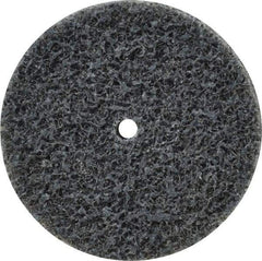 3M - 1-1/2" Diam, 1/4" Face Width, 1/8" Center Hole, Fine Grade, Silicon Carbide Deburring Wheel - Unitized, Soft Density 2 Grade, 20,100 RPM - Apex Tool & Supply