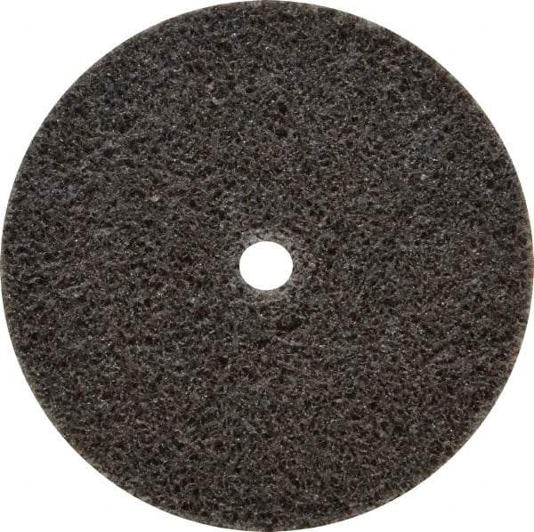 3M - 2" Diam, 1/8" Face Width, 3/16" Center Hole, Medium Grade, Aluminum Oxide Deburring Wheel - Unitized, Hard Density 6 Grade, 22,100 RPM - Apex Tool & Supply