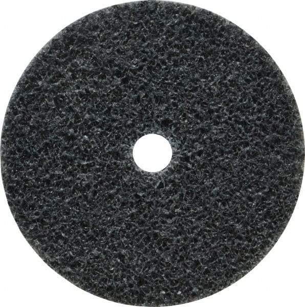 3M - 2" Diam, 1/4" Face Width, 1/4" Center Hole, Fine Grade, Silicon Carbide Deburring Wheel - Unitized, Soft Density 2 Grade, 16,100 RPM - Apex Tool & Supply