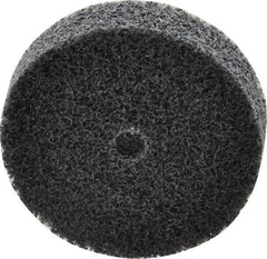 3M - 2" Diam, 1/2" Face Width, 1/4" Center Hole, Fine Grade, Silicon Carbide Deburring Wheel - Unitized, Soft Density 2 Grade, 16,100 RPM - Apex Tool & Supply