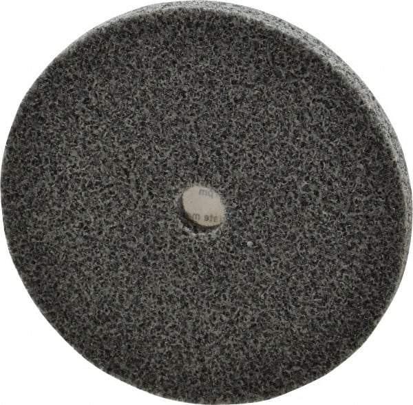 3M - 3" Diam, 1/4" Face Width, 3/8" Center Hole, Medium Grade, Aluminum Oxide Deburring Wheel - Unitized, Soft Density 2 Grade, 12,100 RPM - Apex Tool & Supply