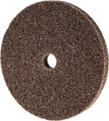 3M - 3" Diam, 1/4" Face Width, 3/8" Center Hole, Medium Grade, Aluminum Oxide Deburring Wheel - Unitized, Hard Density 8 Grade, 18,100 RPM - Apex Tool & Supply