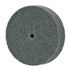 3M - 3" Diam, 3/4" Face Width, 1/4" Center Hole, Fine Grade, Silicon Carbide Deburring Wheel - Unitized, Soft Density 2 Grade, 10,000 RPM - Apex Tool & Supply
