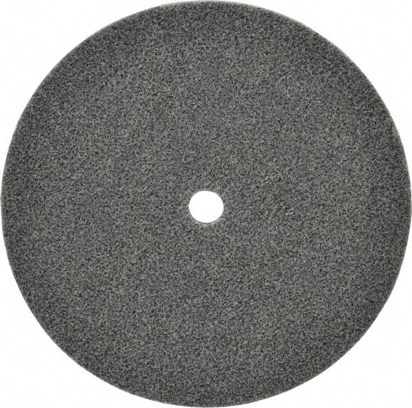 3M - 6" Diam, 1/4" Face Width, 1/2" Center Hole, Medium Grade, Aluminum Oxide Deburring Wheel - Unitized, Soft Density 2 Grade, 4,500 RPM - Apex Tool & Supply