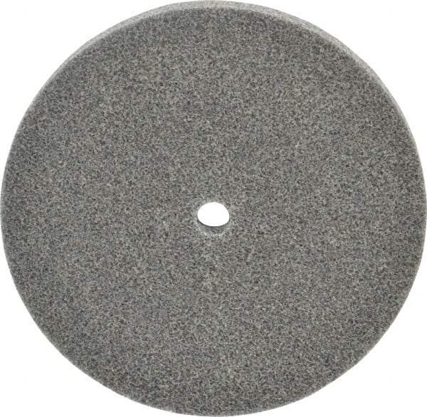3M - 6" Diam, 1/2" Face Width, 1/2" Center Hole, Medium Grade, Aluminum Oxide Deburring Wheel - Unitized, Soft Density 2 Grade, 4,500 RPM - Apex Tool & Supply