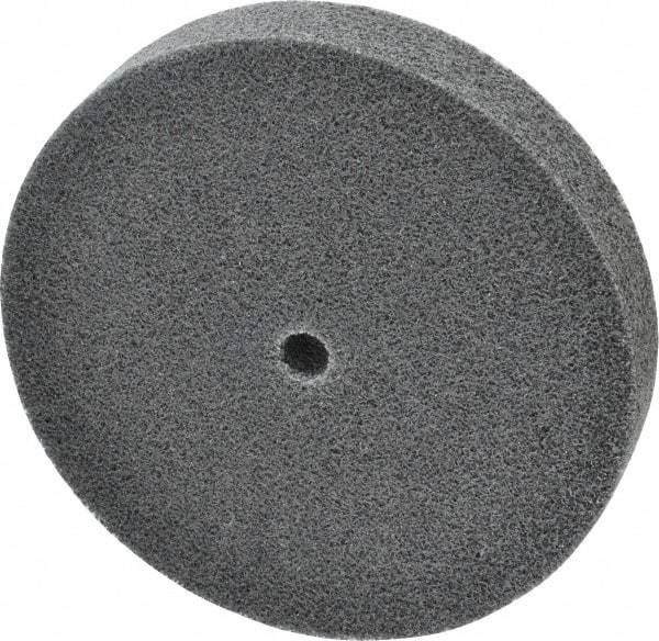 3M - 6" Diam, 1" Face Width, 1/2" Center Hole, Fine Grade, Silicon Carbide Deburring Wheel - Unitized, Soft Density 2 Grade, 5,000 RPM - Apex Tool & Supply