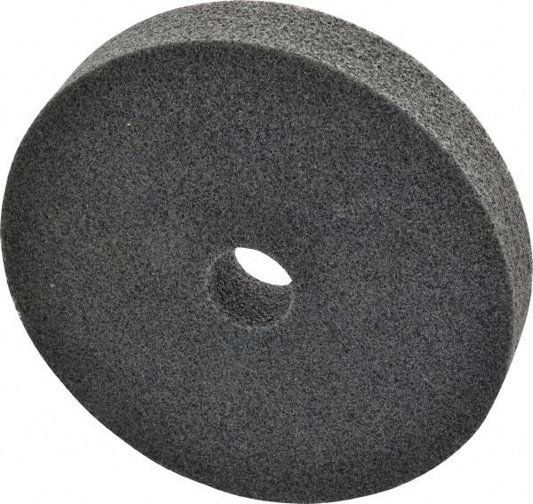 3M - 6" Diam, 1" Face Width, 1" Center Hole, Fine Grade, Silicon Carbide Deburring Wheel - Unitized, Soft Density 2 Grade, 5,000 RPM - Apex Tool & Supply