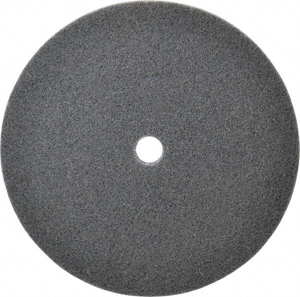 3M - 8" Diam, 1/2" Face Width, 3/4" Center Hole, Fine Grade, Silicon Carbide Deburring Wheel - Unitized, Soft Density 2 Grade, 4,000 RPM - Apex Tool & Supply