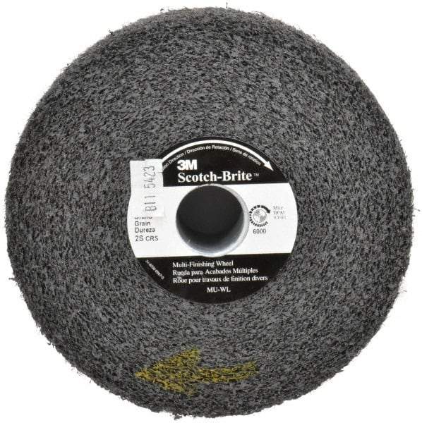 3M - 6" Diam, 2" Face Width, 1" Center Hole, Coarse Grade, Silicon Carbide Deburring Wheel - Convolute, Soft Density 2 Grade, 6,000 RPM - Apex Tool & Supply
