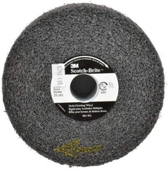 3M - 6" Diam, 2" Face Width, 1" Center Hole, Coarse Grade, Silicon Carbide Deburring Wheel - Convolute, Soft Density 2 Grade, 6,000 RPM - Apex Tool & Supply