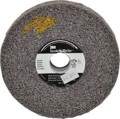 3M - 6" Diam, 1" Face Width, 1" Center Hole, Medium Grade, Silicon Carbide Deburring Wheel - Convolute, Soft Density 2 Grade, 6,000 RPM - Apex Tool & Supply