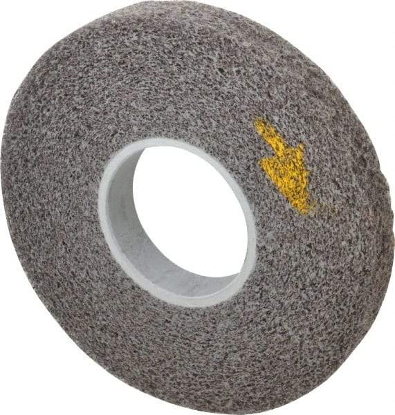 3M - 8" Diam, 1" Face Width, 3" Center Hole, Medium Grade, Silicon Carbide Deburring Wheel - Convolute, Soft Density 2 Grade, 4,500 RPM - Apex Tool & Supply