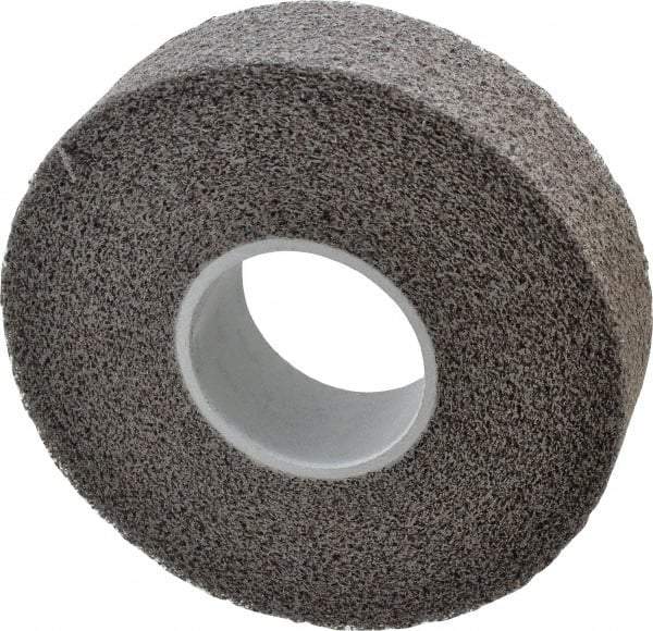 3M - 8" Diam, 2" Face Width, 3" Center Hole, Medium Grade, Silicon Carbide Deburring Wheel - Convolute, Soft Density 2 Grade, 4,500 RPM - Apex Tool & Supply