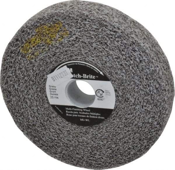 3M - 6" Diam, 1" Face Width, 1" Center Hole, Fine Grade, Silicon Carbide Deburring Wheel - Convolute, Soft Density 2 Grade, 6,000 RPM - Apex Tool & Supply