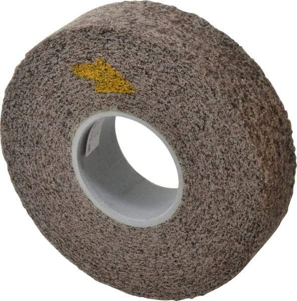 3M - 8" Diam, 2" Face Width, 3" Center Hole, Coarse Grade, Aluminum Oxide Deburring Wheel - Convolute, Hard Density 7 Grade, 4,500 RPM - Apex Tool & Supply