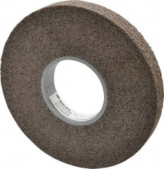 3M - 8" Diam, 1" Face Width, 3" Center Hole, Fine Grade, Aluminum Oxide Deburring Wheel - Convolute, Hard Density 7 Grade, 4,500 RPM - Apex Tool & Supply