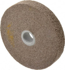 3M - 6" Diam, 1" Face Width, 1" Center Hole, Very Fine Grade, Aluminum Oxide Deburring Wheel - Convolute, Hard Density 7 Grade, 6,000 RPM - Apex Tool & Supply