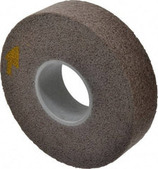 3M - 8" Diam, 2" Face Width, 3" Center Hole, Fine Grade, Aluminum Oxide Deburring Wheel - Convolute, Medium Density 5 Grade, 4,500 RPM - Apex Tool & Supply