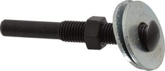 3M - 1/4" Shank Diam Unitized Deburring Wheel Mandrel - Compatible with 2 Inch, 3" Diam x 1/4" Wide x 1/4" Hole Deburring Wheels - Apex Tool & Supply