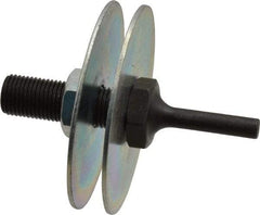 3M - 1/4" Shank Diam Unitized Deburring Wheel Mandrel - Compatible with 3" - 6" Diam x 1/4" Wide x 1/2" Hole Deburring Wheels - Apex Tool & Supply