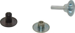 3M - 1/4" Shank Diam Unitized Deburring Wheel Mandrel - Compatible with 2" - 4" Diam x 1/8" Wide x 3/8" Hole Deburring Wheels - Apex Tool & Supply