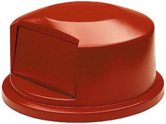 Rubbermaid - Round Lid for Use with 44 Gal Round Trash Cans - Red, Polyethylene, For 2643 Brute Trash Cans - Apex Tool & Supply