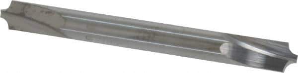 Accupro - 0.085" Radius, 1/4" Mill Diam, 2 Flute Solid Carbide Corner Rounding End Mill - Double End, Uncoated, 2-1/2" OAL, 1/4" Shank Diam - Apex Tool & Supply