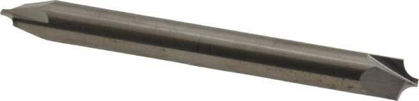 Accupro - 0.094" Radius, 1/4" Mill Diam, 2 Flute Solid Carbide Corner Rounding End Mill - Double End, Uncoated, 2-1/2" OAL, 1/4" Shank Diam - Apex Tool & Supply
