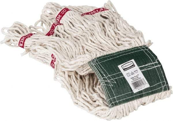Rubbermaid - 5" Green Head Band, Medium Blended Fiber Loop End Mop Head - 4 Ply, Use for General Purpose - Apex Tool & Supply