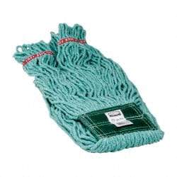 Rubbermaid - 5" Green Head Band, Medium Blended Fiber Loop End Mop Head - 4 Ply, Use for General Purpose - Apex Tool & Supply