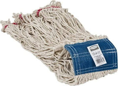Rubbermaid - 5" Blue Head Band, X-Large Blended Fiber Loop End Mop Head - 4 Ply, Use for General Purpose - Apex Tool & Supply