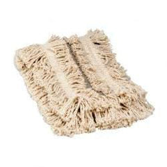 Rubbermaid - 48" Long x 5" Wide Yarn Blend Dust Mop Head - Envelope Connection, White - Apex Tool & Supply