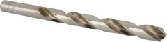 Made in USA - Letter W 118° High Speed Steel Jobber Drill - Bright Finish, Right Hand Cut, Spiral Flute, Straight Shank, 5-1/8" OAL, Standard Point - Apex Tool & Supply