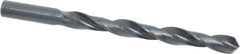 Interstate - 3/8" 118° High Speed Steel Jobber Drill - Oxide Finish, Right Hand Cut, Spiral Flute, Straight Shank, 5" OAL, Standard Point - Apex Tool & Supply