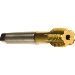 Emuge - 3/4-16 UNF 2BX Modified Bottoming Thread Forming Tap - Cobalt, TiN Finish, 4.331" OAL, 0.669" Thread Length, Right Hand Thread, Series Druck - Apex Tool & Supply